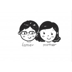 기초드로잉과영어3 father & mother